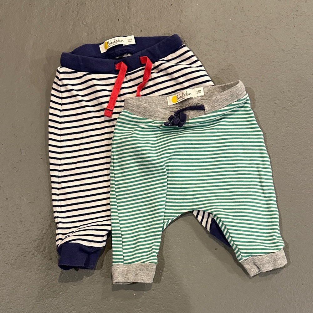 Baby Boden: size 0-3 blue and 3-6 green